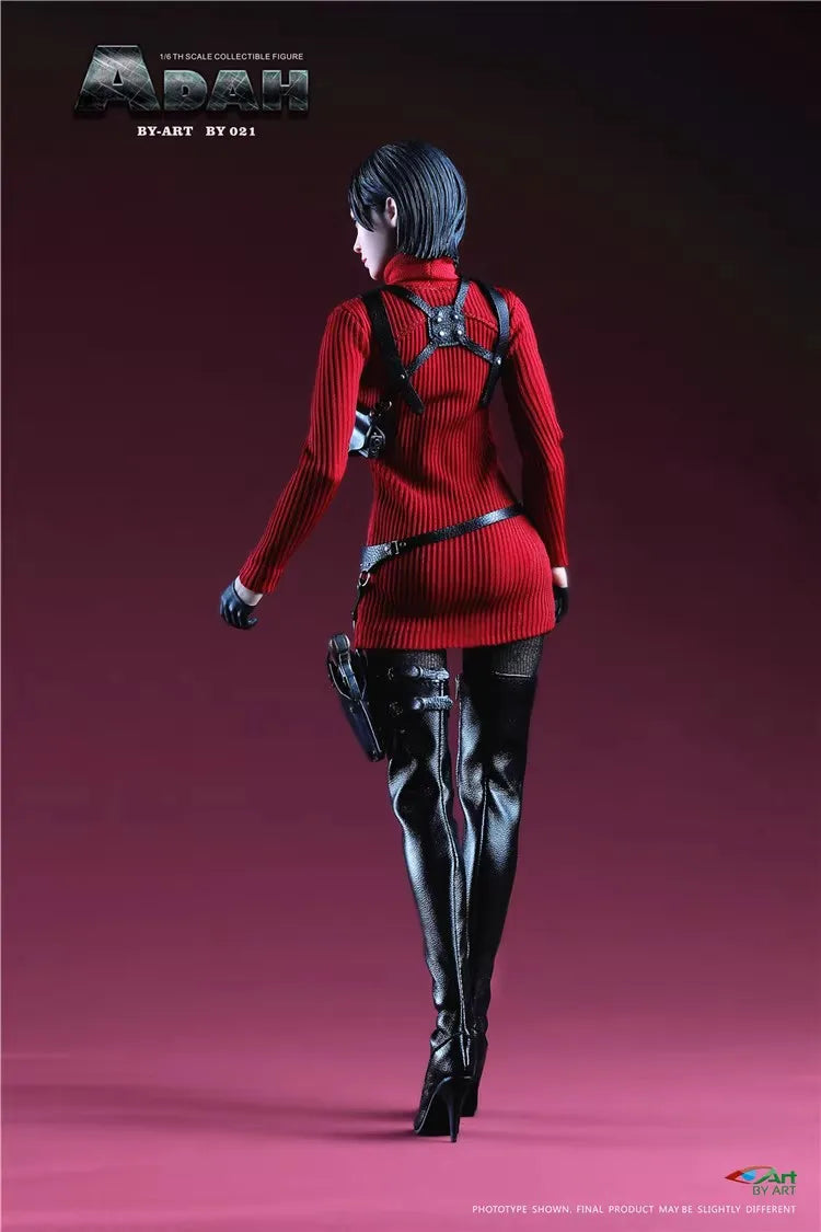 2025 NEW BY-ART BY-021 1/6 ADAH Ada Wong Mysterious Agent Red Battle Clothing Survival Game Mystery Spy Clothes Set Fit Toy