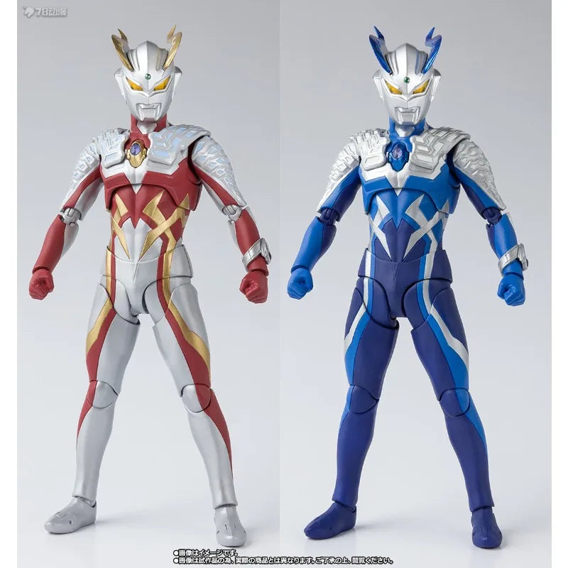 BANDAI Original S.H.Figuarts Series Strong Corona&Moon God Miracle Form Ultraman Sailor Anime Action Figures Toys for Boys Gift