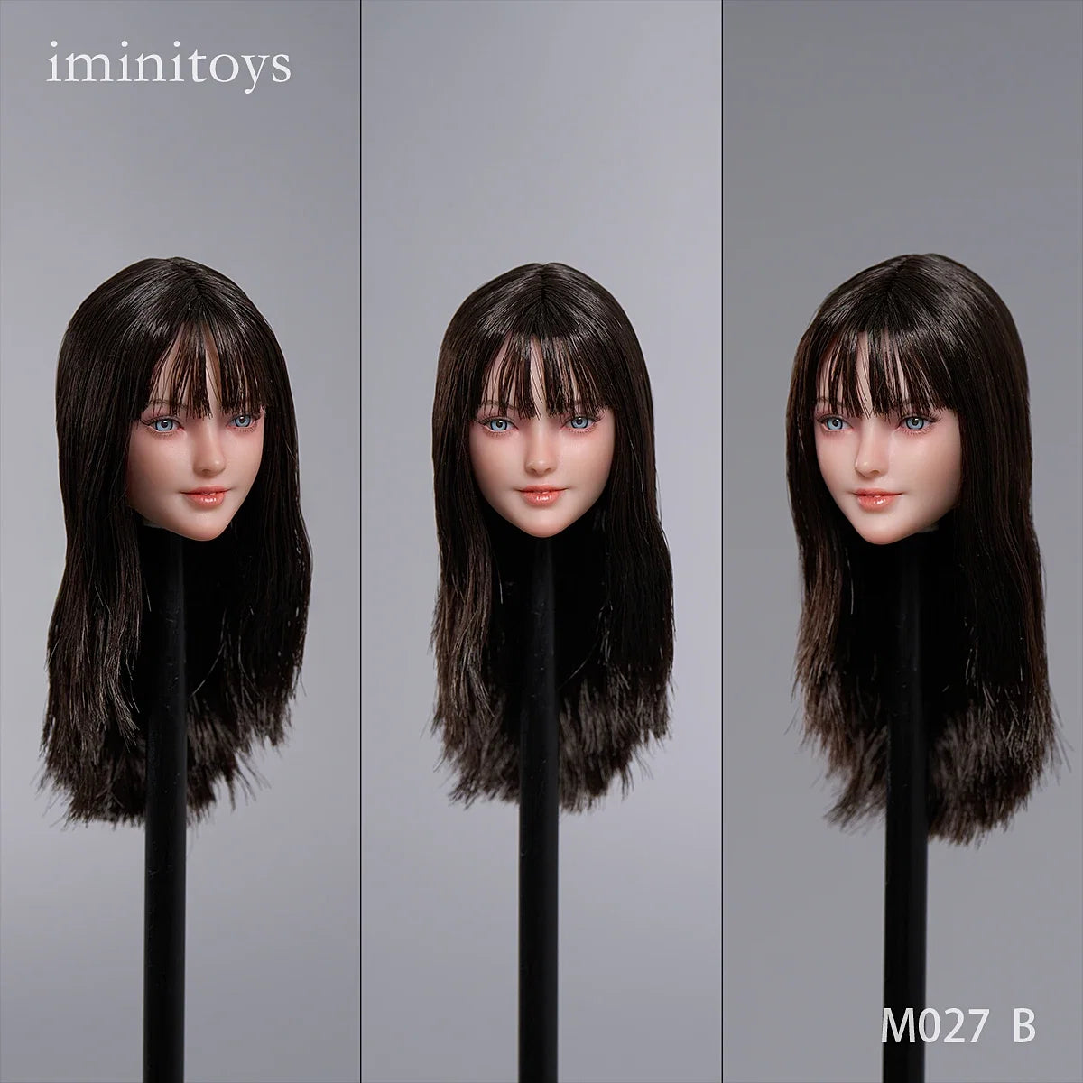 Presale Iminitoys M027 1/6 Beautiful Girl Xuan Head Sculpt Movable Eyes for 12-inch Female Soldier Action Figure Body