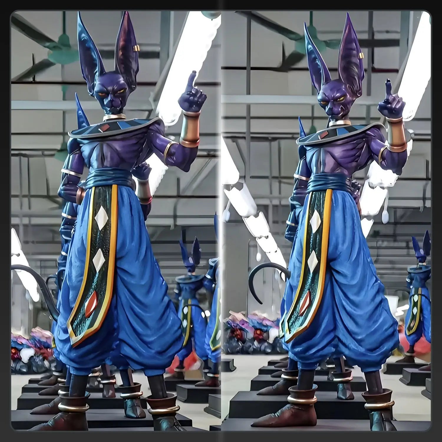 Toys 50cm Beerus Dragon Ball Z Anime Figure Beerus Birusu Gods of Destruction Figurine PVC Statue Collection Model Decor Gift