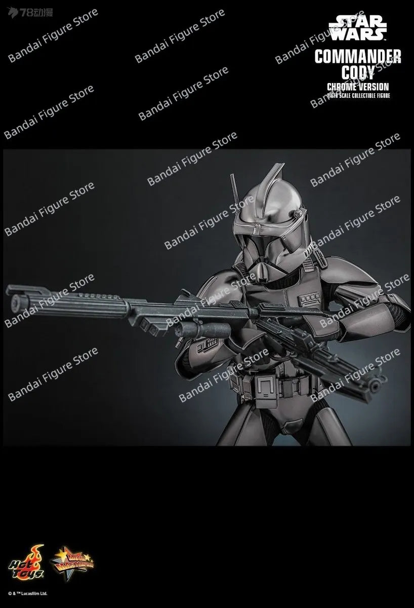 HOTTOYS HT MMS734 1/6 Clone Commander Cody Chrome Version Figurine Collection Star Wars Movie Original Delicate 12" Soldier Mode