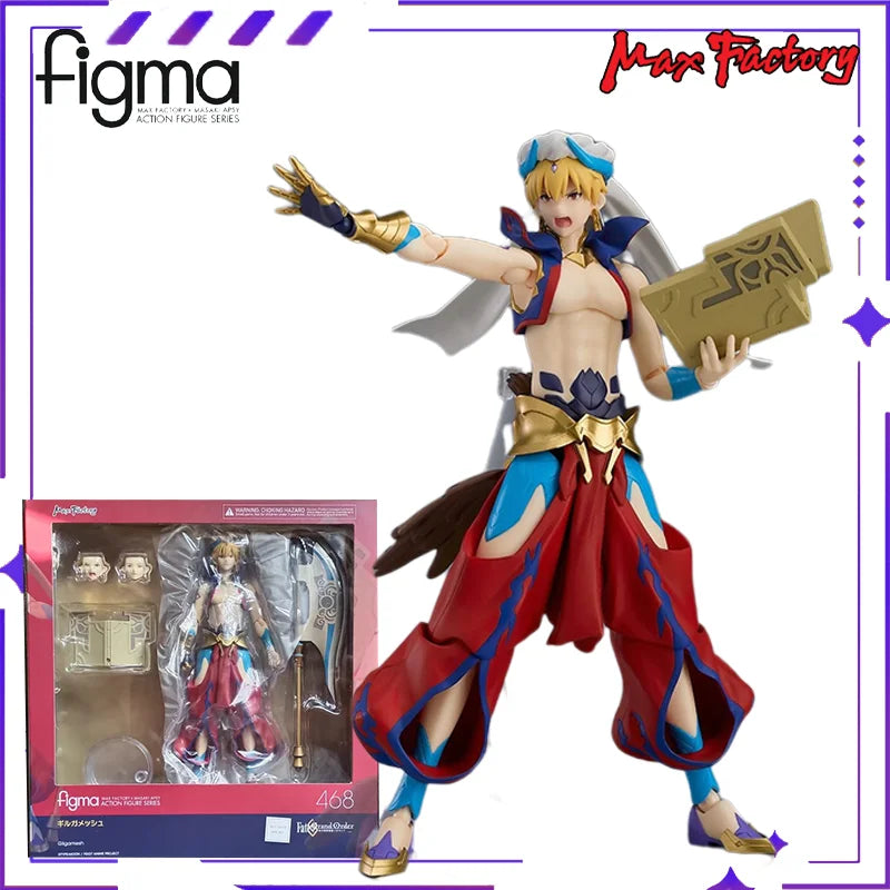 New Max Factory Original Figma # 468 Fate/Grand Order Gilgamesh Anime Finished Product Movable Doll Model Decoration Giftinstock