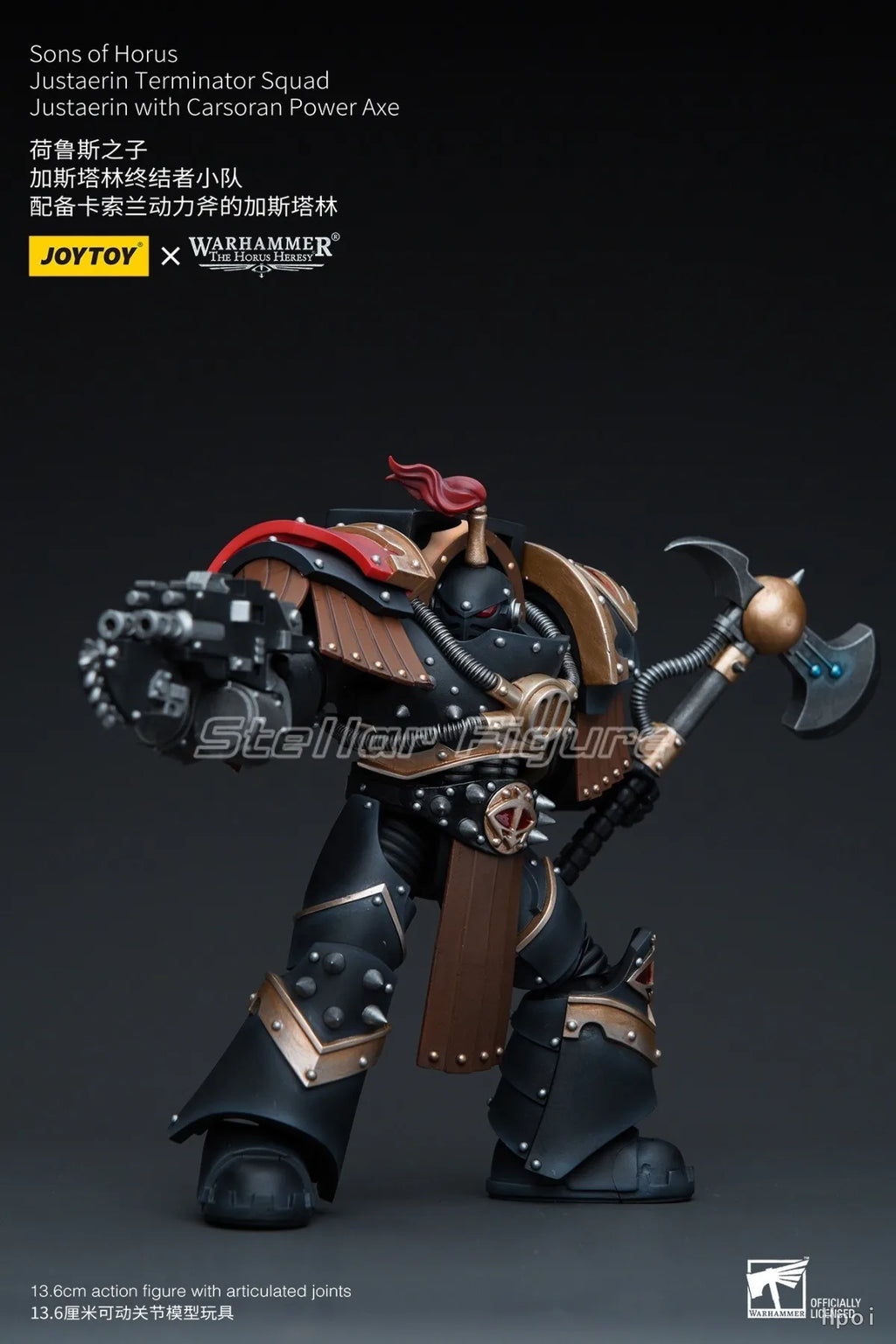 【SF]】JOYTOY Warhammer 40K   1/18 Action Figure Sons of Horus Justaerin Terminator Squad  Prime Model Toy Gift