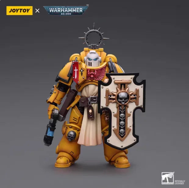 JOYTOY 1/18  40k Action Figure Black Templar Imperial Fist Blood Angel Space Wolve Bladeguard Veteran Anime Figure Model Toy