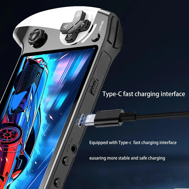 X9 portable game console, 5.5-inch screen, 1500mAh, retro video game player, Type C charging, electronic game player, large Arca