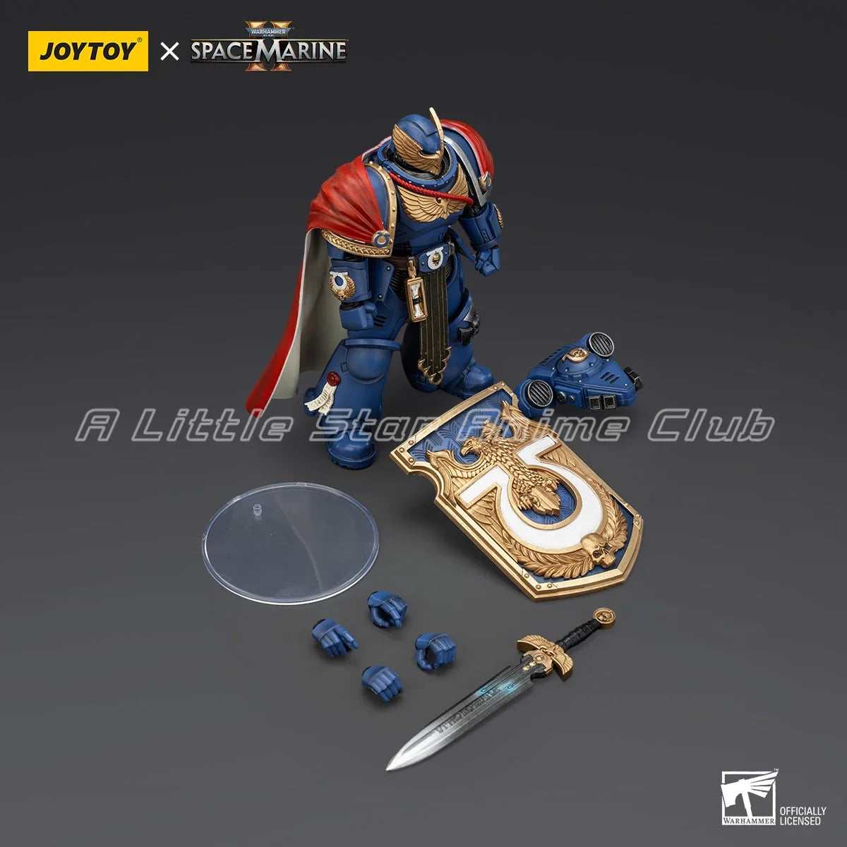 In Stock Original JOYTOY Warhammer 40000 Ultramarines Victrix Honor Guard with Storm Shield and Power Sword Model Toys