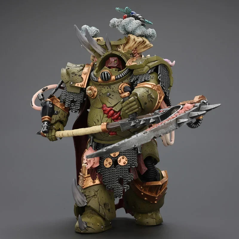 JOYTOY Warhammer 40K Death Guard 1/18 Action Figure Doll Deathshroud Terminator Champion Anime Collection Model Collectible Toys