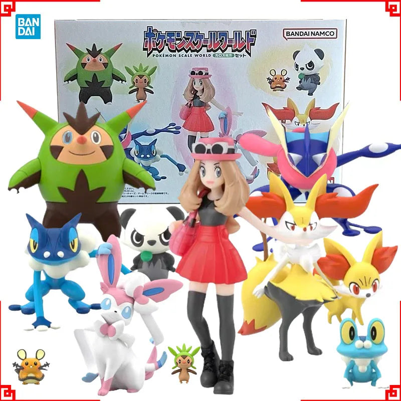 Bandai Figur Pokémon Scale World Anime Figuren Kalos Region Süßigkeiten Spielzeug Serena Actionfigur Sammlerstücke Spielzeug Für Jungen Geschenk