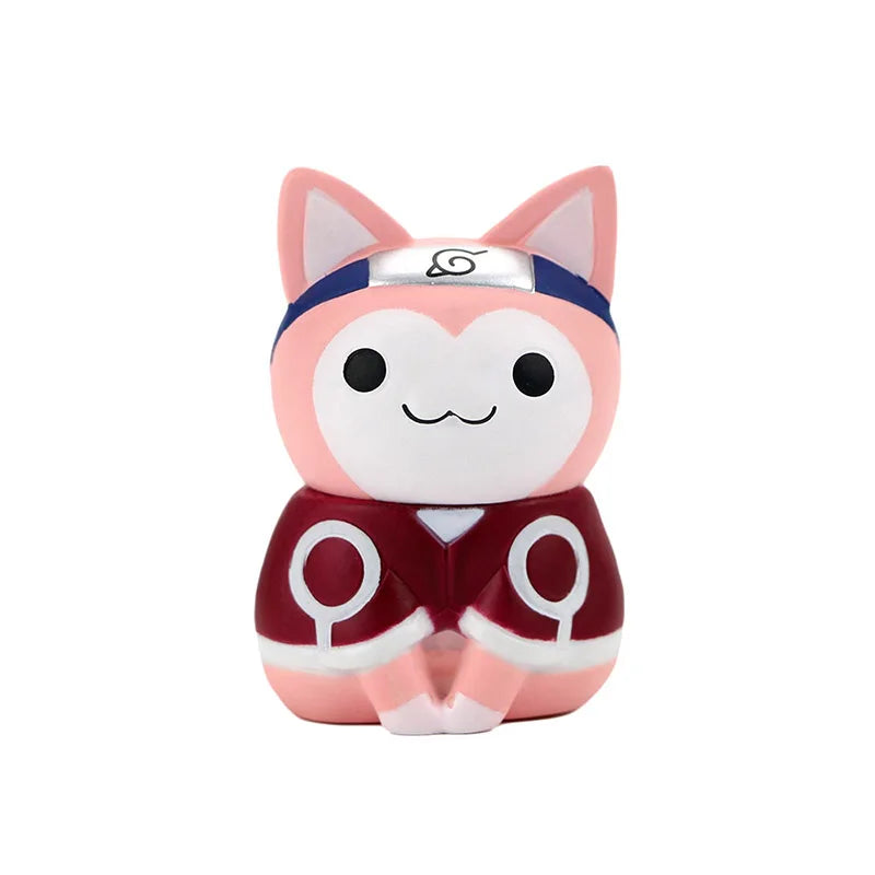 Anime Naruto Figure Toys Cute mini Kakashi Uchiha Itachi Gaara Q Version Action Dolls Pvc Model Edition Desktop Birthday Gifts