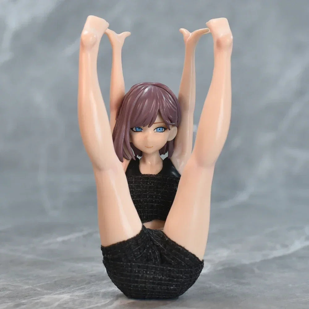 Aixlan Hentail Figure Yuririn 14cm Sexy Handstand PVC Action Figure Matte Paint Adult Anime Girl Statue Collectible Figurine