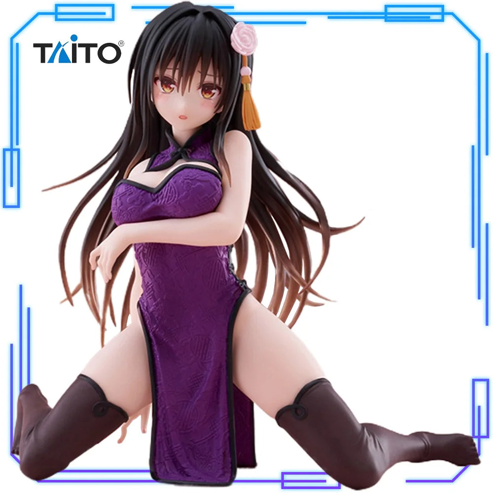 Auf Lager Taito Original Echt To Love-Ru Darkness Desktop Cute Figur Kotegawa Yui Chinesisches Kleid Ver. 13cm Modell Spielzeugfiguren