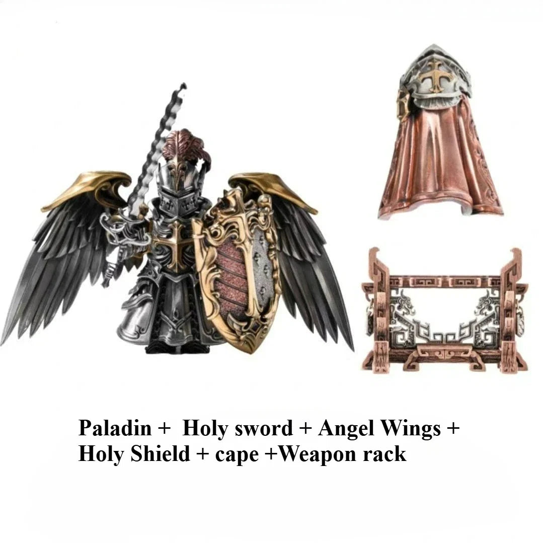 Paladin Crusaders Magnetic Detachable Metal Desktop Figurine Small Gifts Souvenirs Collectible Crusader Knight for Office Decor