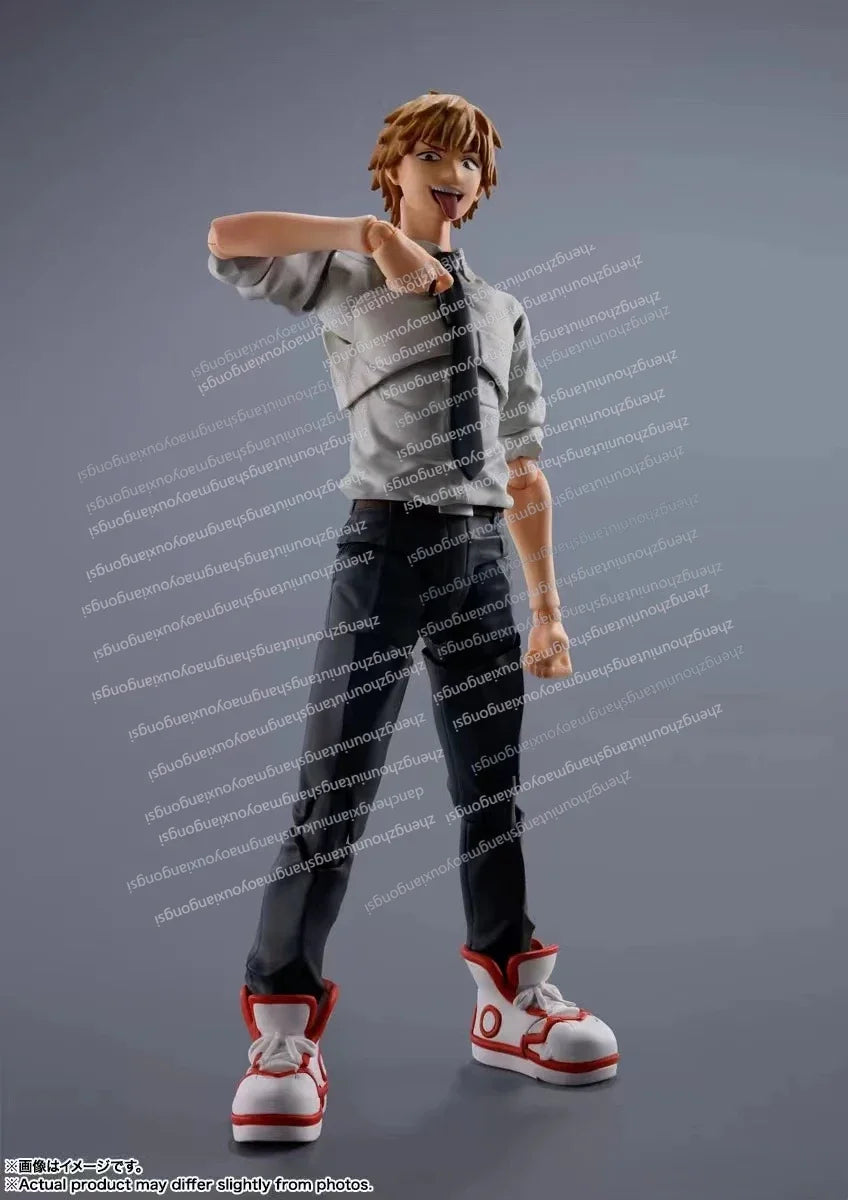 In Stock Bandai SHF Chainsaw Man Chainsaw Man Denji Pochita Normalcy Ordinary Man Costume Action Figure Collection Gift