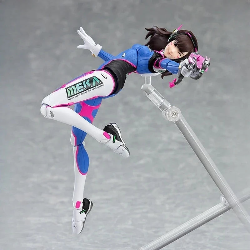 Max Original Figma Series《Overwatch: D.Va》Anime Action Figure Assembly Model Toys Collectible Model Ornaments Gifts for Children
