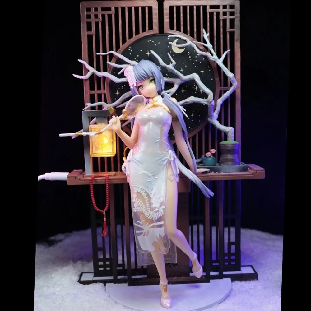 NEW 25cm Anime Vsinger Luo Tianyi Light Girl PVC Action Figure Game Statue Model Toy Collection Doll Gift