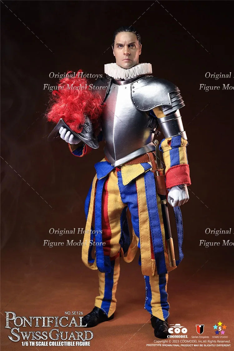 COOMODEL SE126/SE128 SE129 1/6 Scale Male Soldier Imperial Series Swiss Papal Guard Full Set 12-inch Action Figure Model
