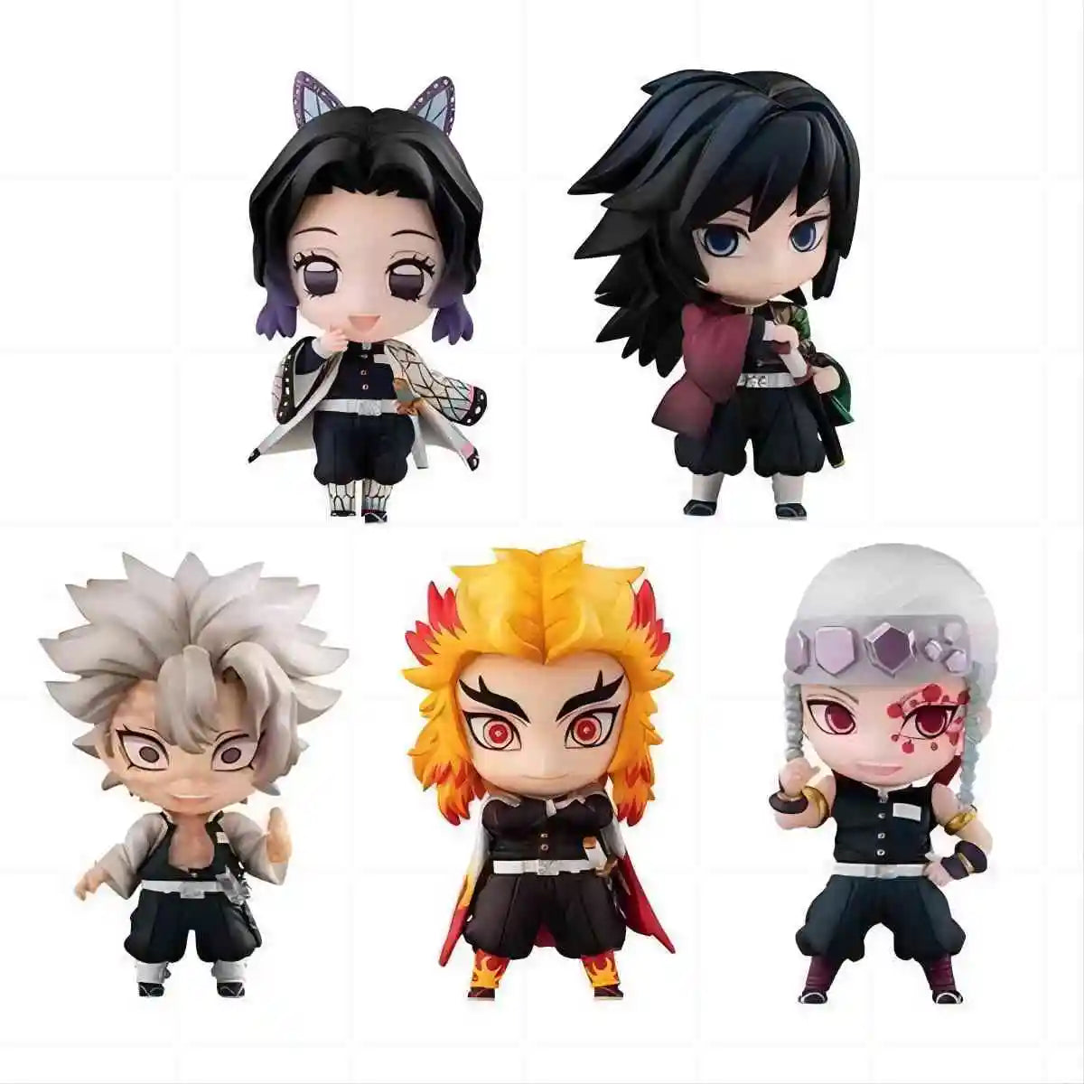 Demon Slayer Anime Figure Tanjiro Nezuko Figurine Zenitsu Inosuke PVC Model Toys Hashira Action Figure Room Decor for Gift