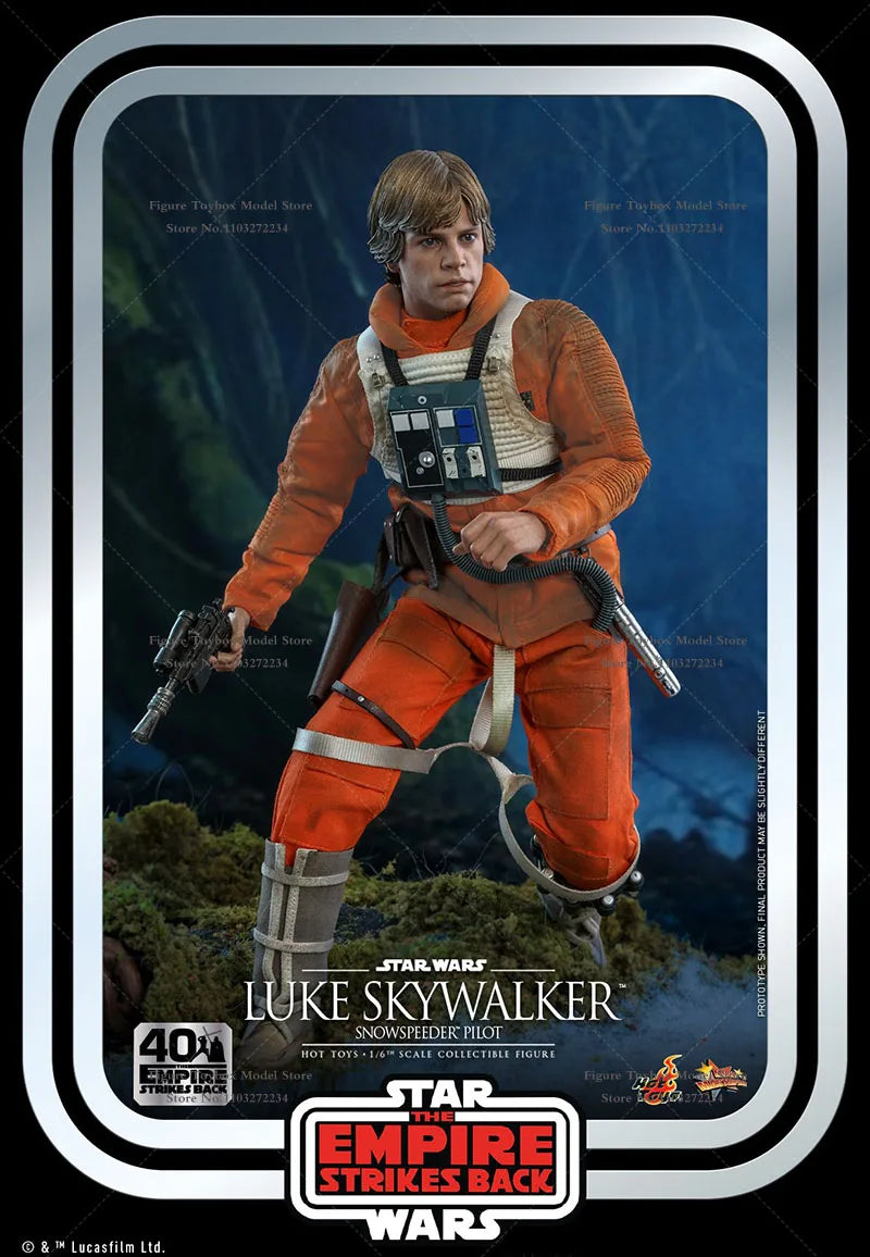 HOTTOYS HT MMS585 1/6 Scale Luke Skywalker 40 Anniversary Action Figure Star Wars Series Mini Delicate 12" Full Set Hobby Model