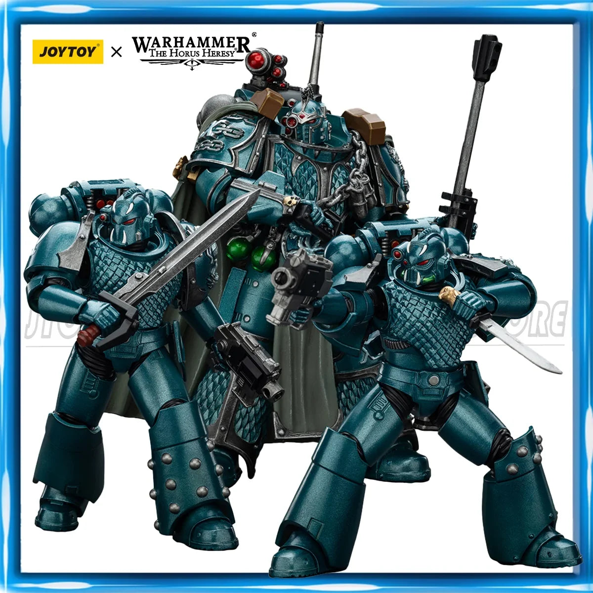JOYTOY Warhammer 40K 1/18 Action Figure Alpha Legion Exodus The One who is Many Headhunter Prime Anime figures Toys