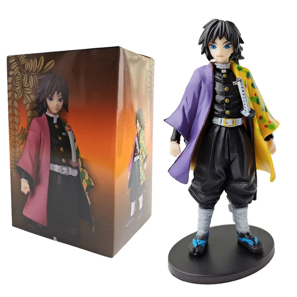 Anime 16CM Demon Slayer Kimetsu No Yaiba Figure Kamado Tanjirou Action Figure Agatsuma Zenitsu Nezuko Warrior PVC Model Toys AAA