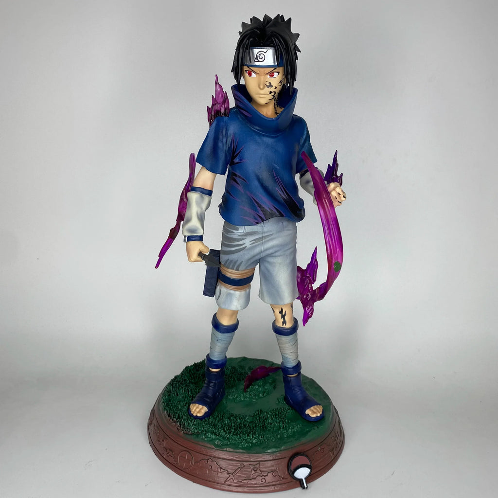 Anime GK Ornament Statue - Hokage Handheld Uchiha Watergate Spell Sasuke Standing Model Resonance Series Collectible Gift