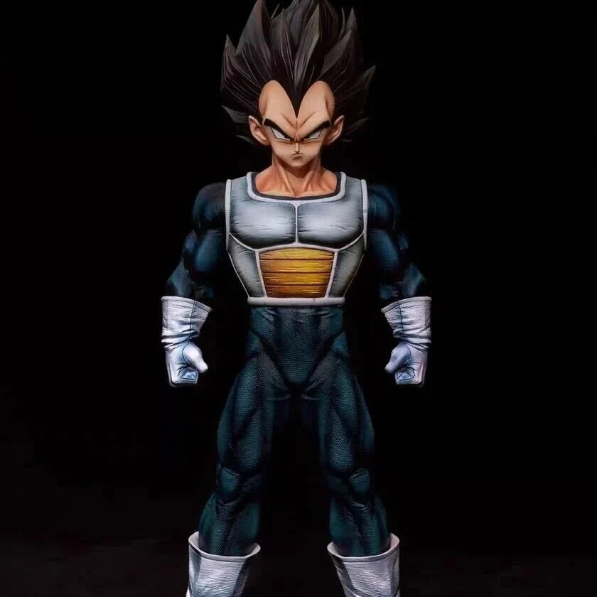 30cm Dragon Ball Anime Figure Vegeta IV Peripheral Resin Model Scene Statue Desktop Decorate Ornaments Kids Birthday Gifts Toy