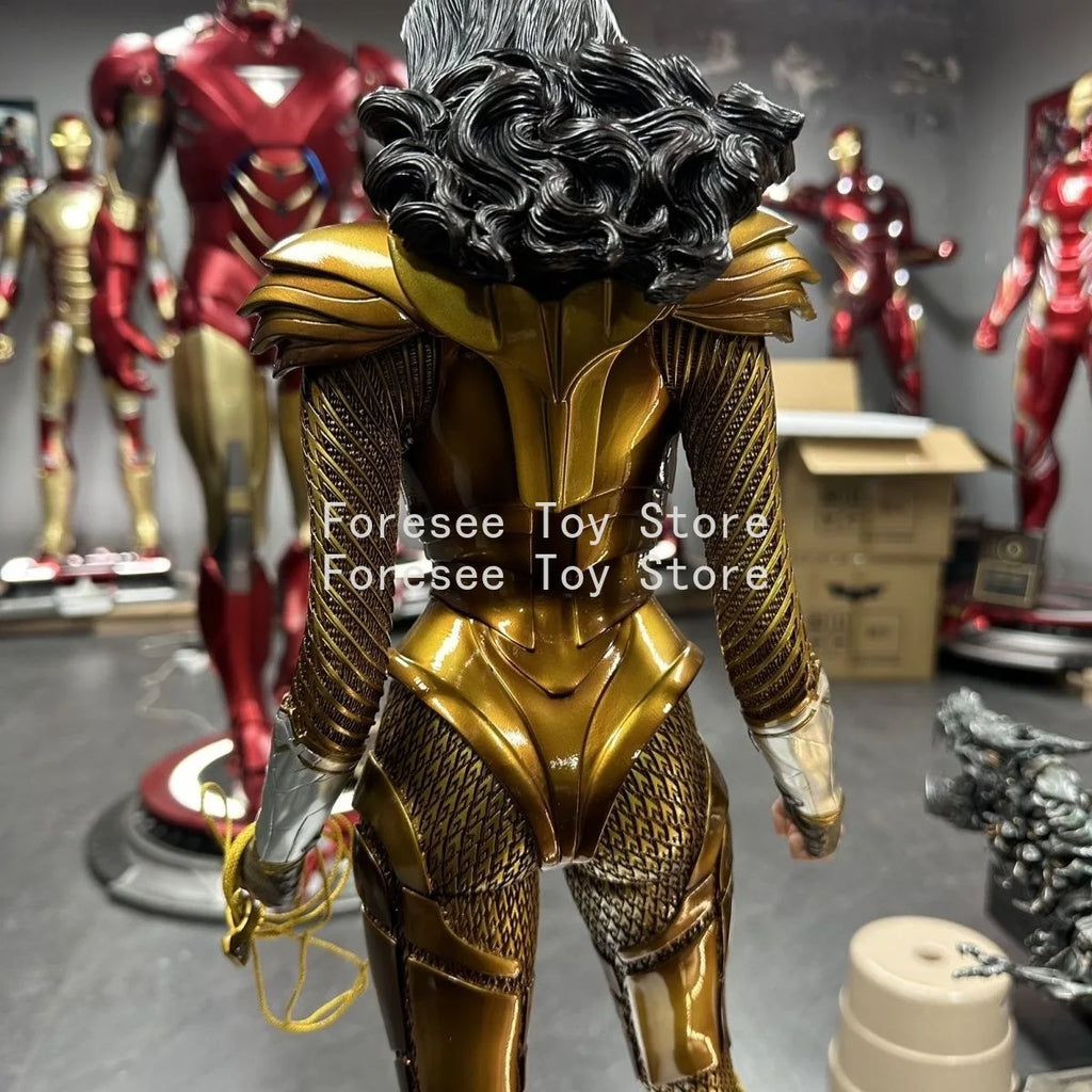 In Stock 70cm Wonder Woman Figure Detective Comics Anime Surroundings Figure Desktop Ornament Decorations Best Gift for Children