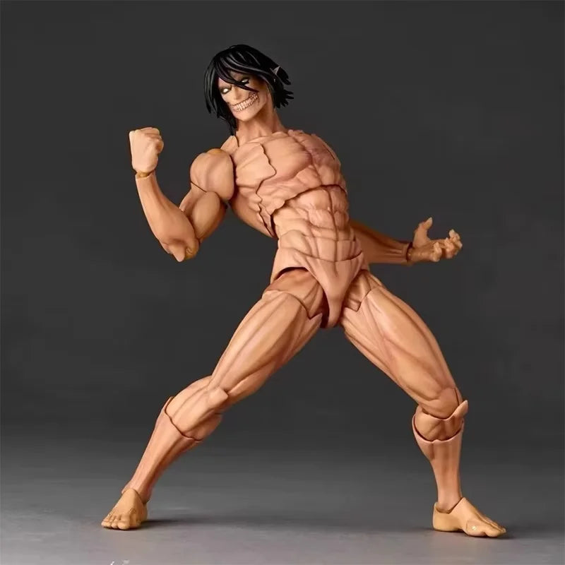 Ko Attack On Titan Eren Jaeger Action Figure Kaiyodo Revoltech Amazing Yamaguchi Series Figurine Collection Birthday Gift