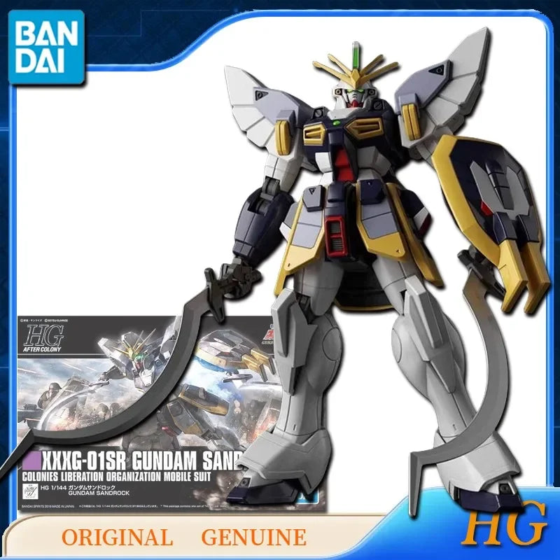 Bandai Original Echtes HG XXXG-01SR GUNDAM SANDROCK Anime Actionfiguren Spielzeug für Jungen Mädchen Kinder Geschenk Sammlermodell Ornamente