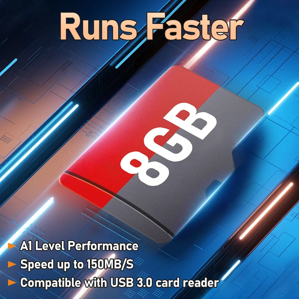 8G Game TF Card For N64/NEOGEO/SNES Retrobat Memory Card With 3000+ Games For ROG Ally/GPD Win 4 Handheld Console/Steam Deck/PC