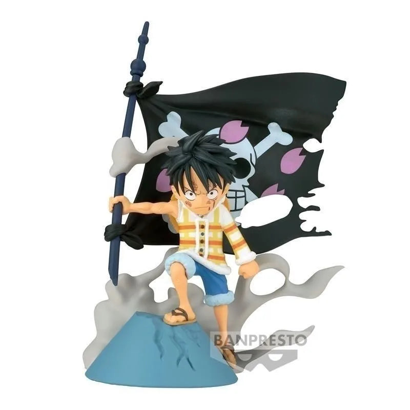 Anime Original Bandai ONE PIECE Monkey D. Luffy Anime Action Figures Collection Ornaments Figure Toys Birthday Gift 13cm