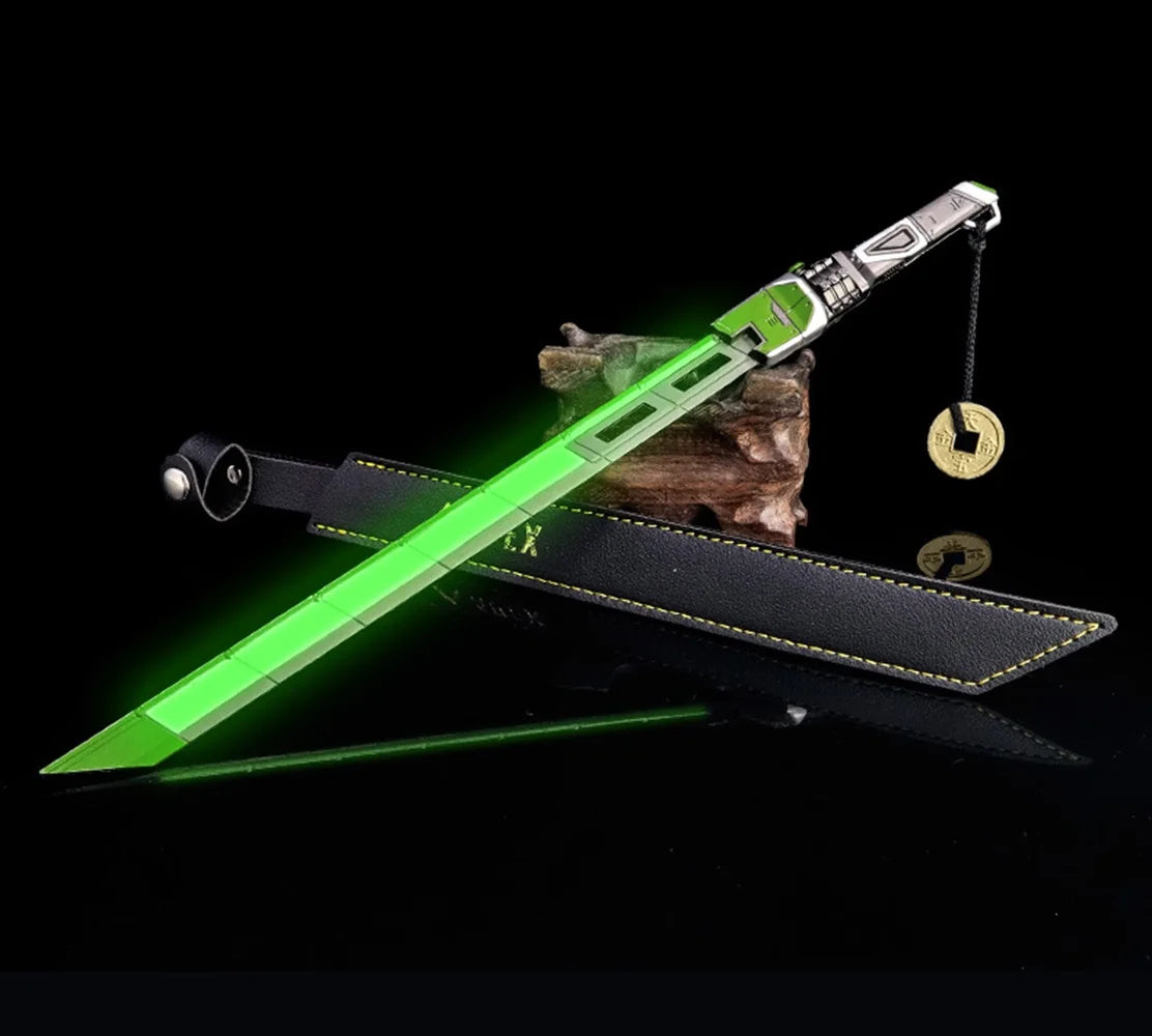 Apex The Hidden Blade Legends Crypto Heirloom Biwon Blade Weapon Keychain Game Anime Katana Swords Knife Boy Kid Decoration Gift