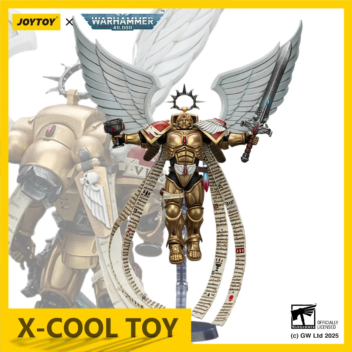 JOYTOY Warhammer 40K Action Figure 1/18 Blood Angels The Sanguinor With Encarmine Broadsword Collection Model Anime Figurine Toy