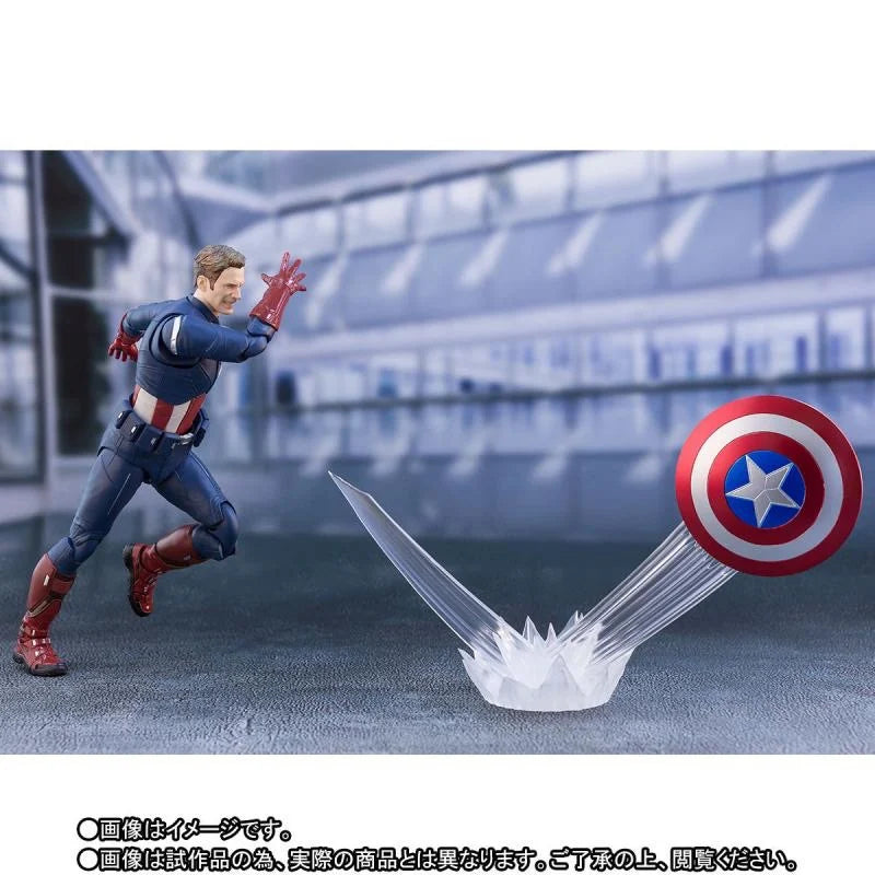 In Stock Original Bandai Shf Sh Figuarts Endgame Captain America Action Figures Model Toys Figura Collection