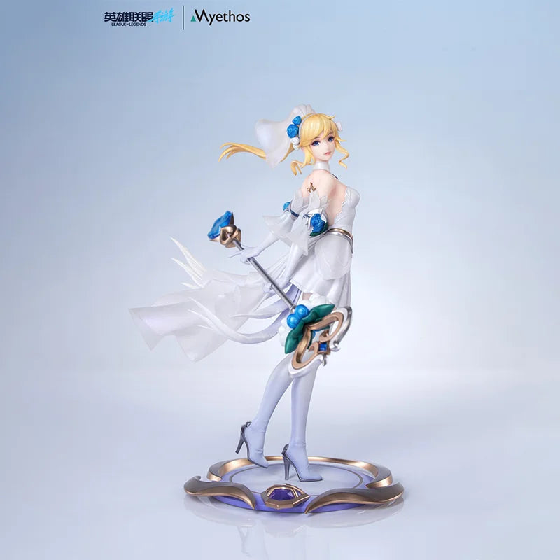 【100%original】Myethos League of Legends Lux - Gift+ 1/8 Crystal Rose H=21.6CM Game Characters Garage Kit Gifts Toys Model