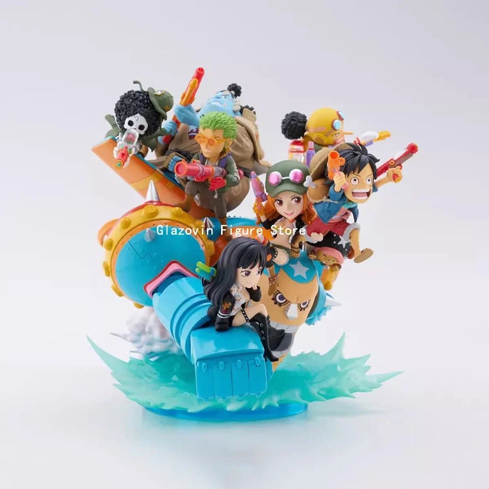Original Genuine Banpresto One Piece PREMIUM WCF 17cm Luffy Brook Roronoa Zoro Action Figure Model PVC Statue Doll Glazovin