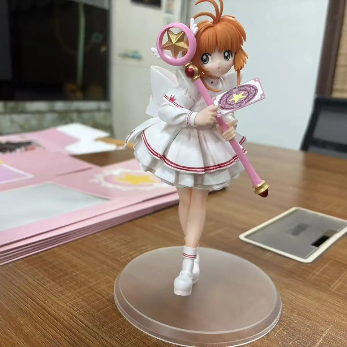 In Stock Cardcaptor Sakura Kinomoto Sakura Figure 22cm Pvc Anime Models Statue Collection Toys Desk Decoration Halloween Gifts