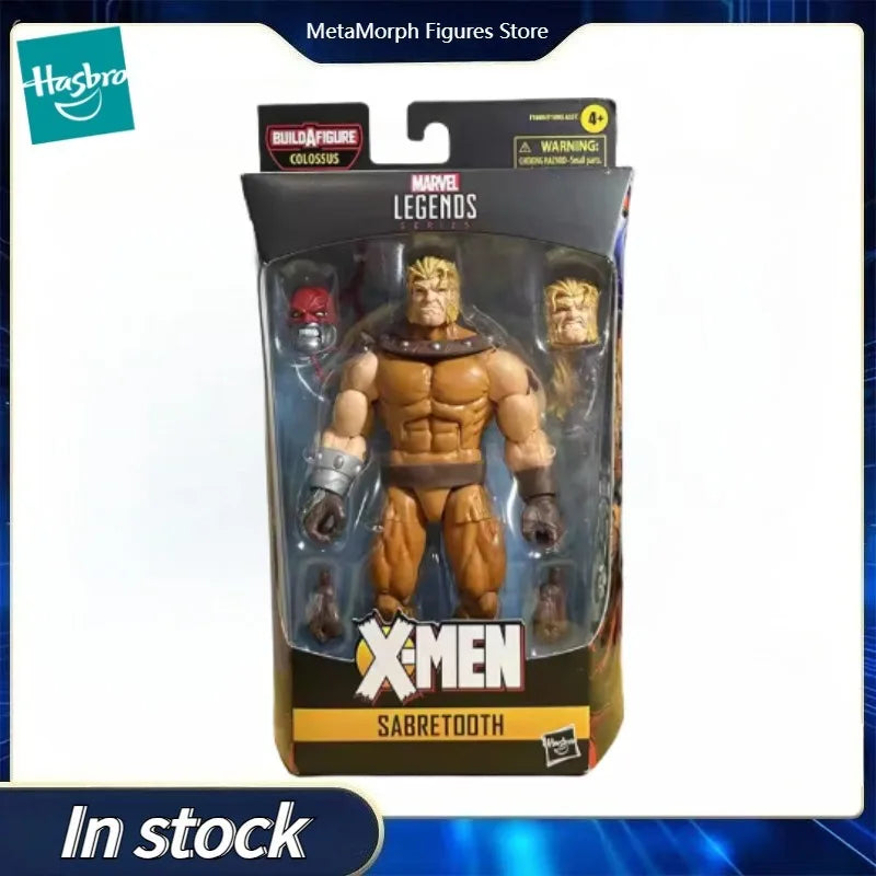Original Hasbro Marvel Legends Series X-MEN SABRETOOTH Anime Figur Spielzeug Sammlung Ornamente