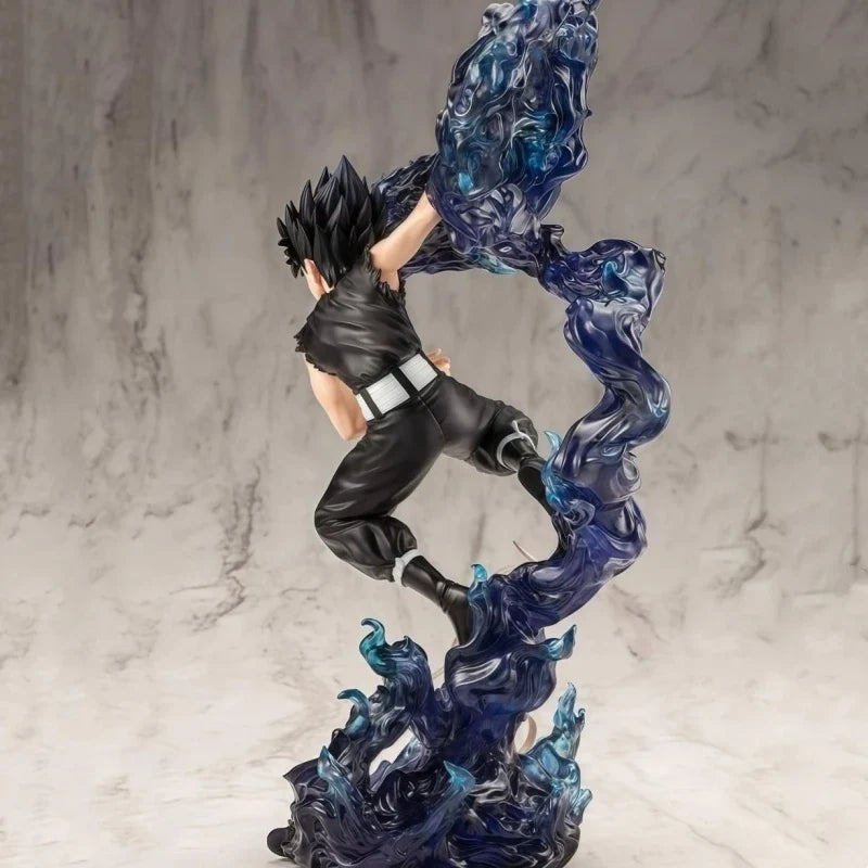 24cm YuYu Hakusho Hiei Dark Figure Anime Collectible Statue with Evil Eye Desktop Decoration Gift