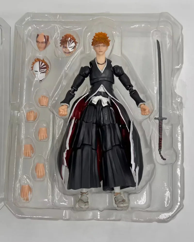 Presale Shf Bleach Ichigo Kurosaki -Getsugatensho- Anime Action Figure Collectible Model Toys Ornaments Gift Children