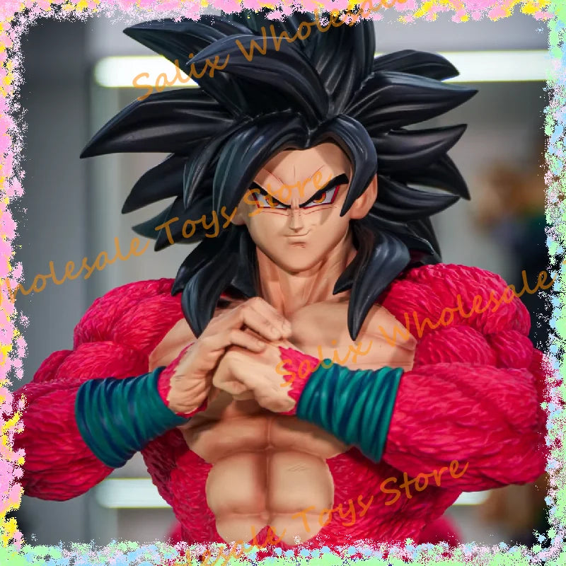 JT Statue 1/4 53cm 2% Dragon Ball Super Saiyan 4 Goku Dragon Ball Anime Figurine Collectible Gk Model Anime Action Figure Toys