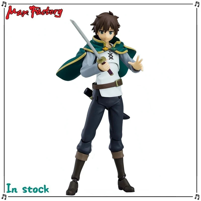 Original Max Factory Figma#425 Kono Subarashii Sekai Ni Syukufuki Wo! Satou Kazuma Anime Figure Model Toy Gift Collection