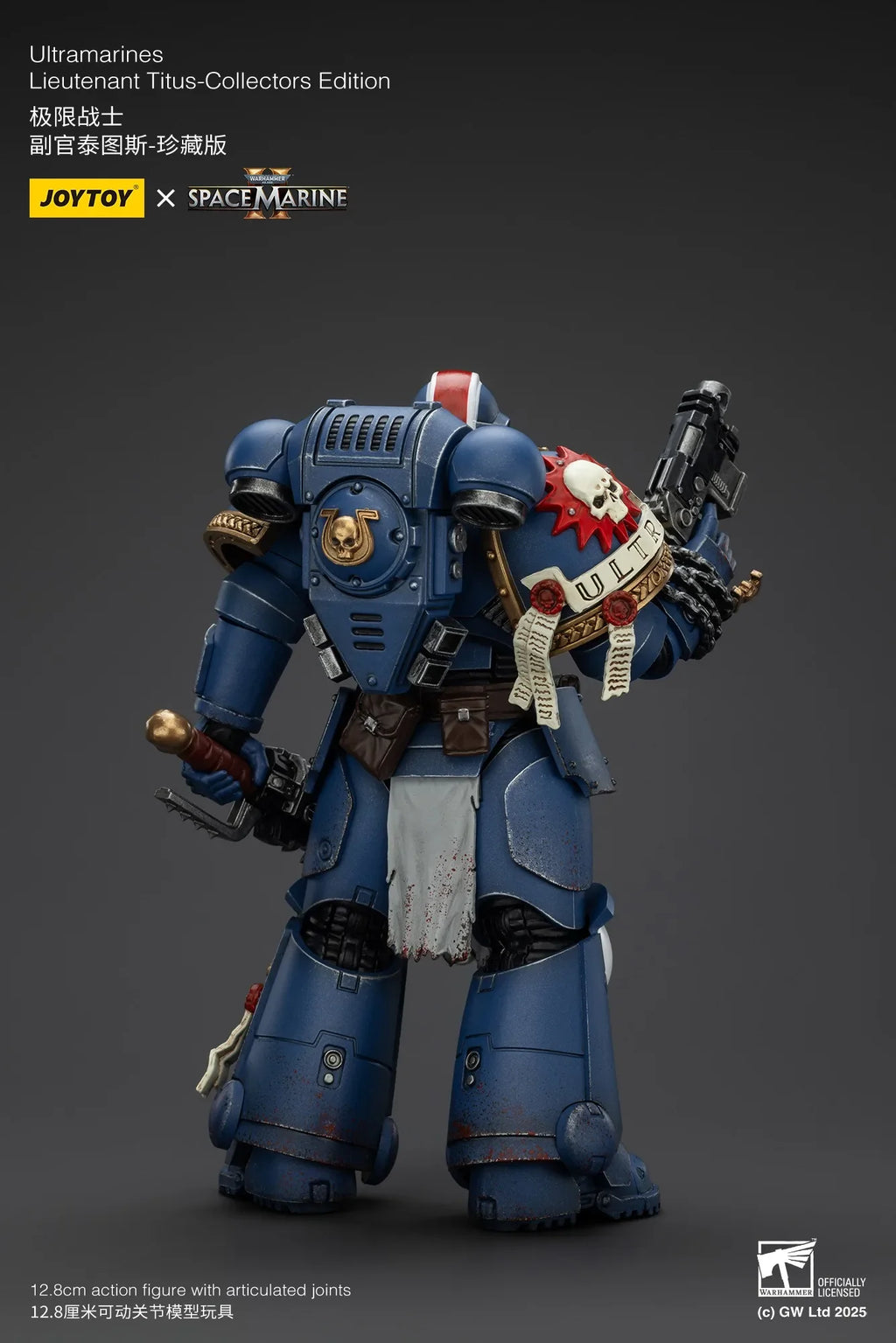 Joytoy Warhammer 1/18 Action Figures Ultramarines Lieutenant Titus-Collectors Edition Model Toy Boy Gifts 3.75inch
