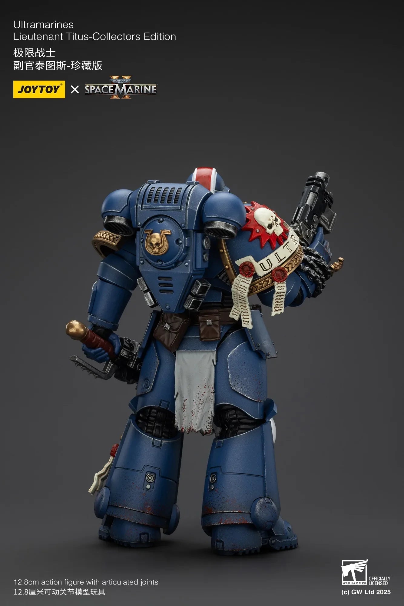 Joytoy Warhammer 1/18 Action Figures Ultramarines Lieutenant Titus-Collectors Edition Model Toy Boy Gifts 3.75inch