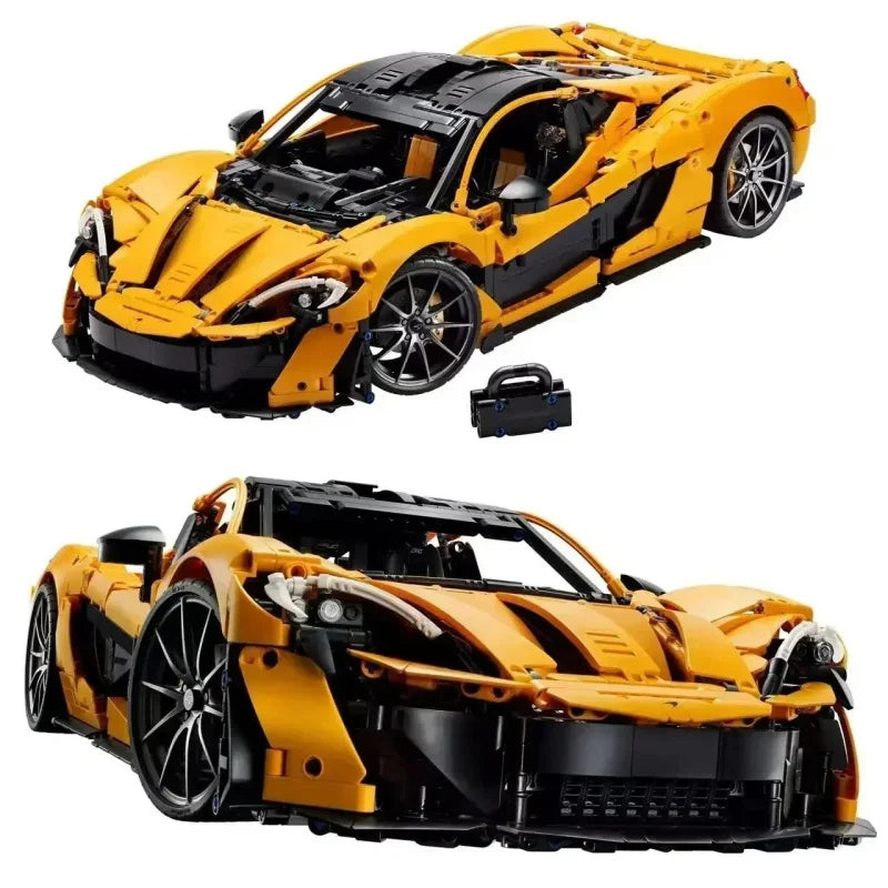 1:8 3893Pcs Technical Mechanical Group P1 Super Racing Car Home Decoration Assembly Model 42172 Toys For Children Christmas Gift