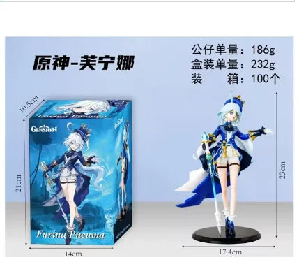 23cm Furina Figure Game Genshin Impact PVC Action Figure Anime Cute Girl Focal Focalors Collect Model Toy Doll Gift