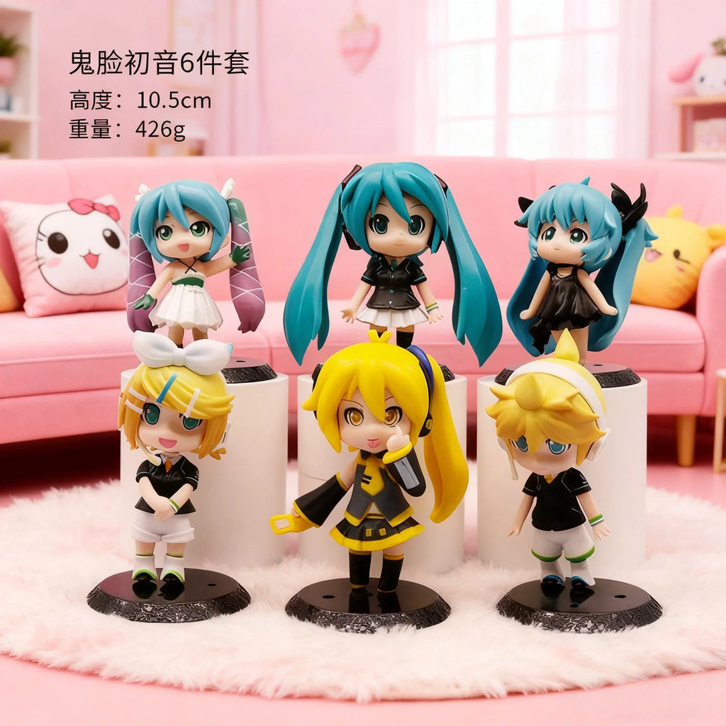 New six generation Chuyin beauty girl anime cute funny face Q version Chuyin doll machine egg twisting machine pendulum model