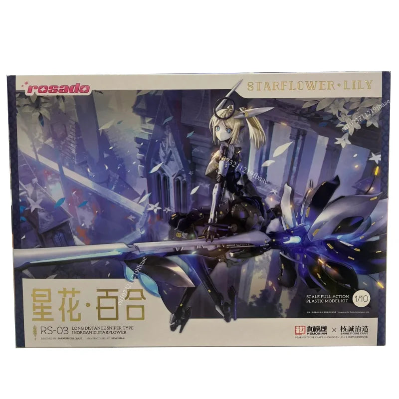 HEMOXIAN Model STARFLOWER LILY 1/10 Mobile Suit Girl Toy ROSADORS-03 Assembly Model Kit RS-03 Action Figure Plastic Robot Gifts