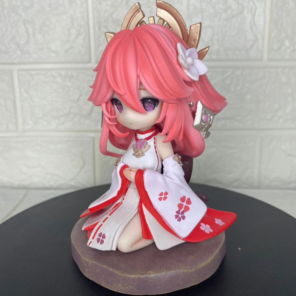 Genshin Impact game peripheral Q version eight god son -13.5CM beautiful girl anime statue model chassis handmade decorations
