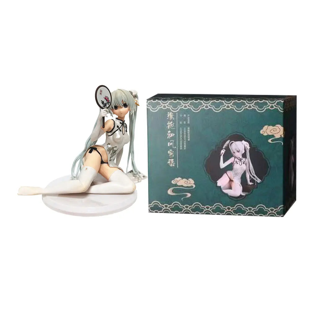 12CM Anime Yosuga no Sora Figure Kasugano Sora Sitting Anime Model Toy Gift Collection Decoration Ornament PVC